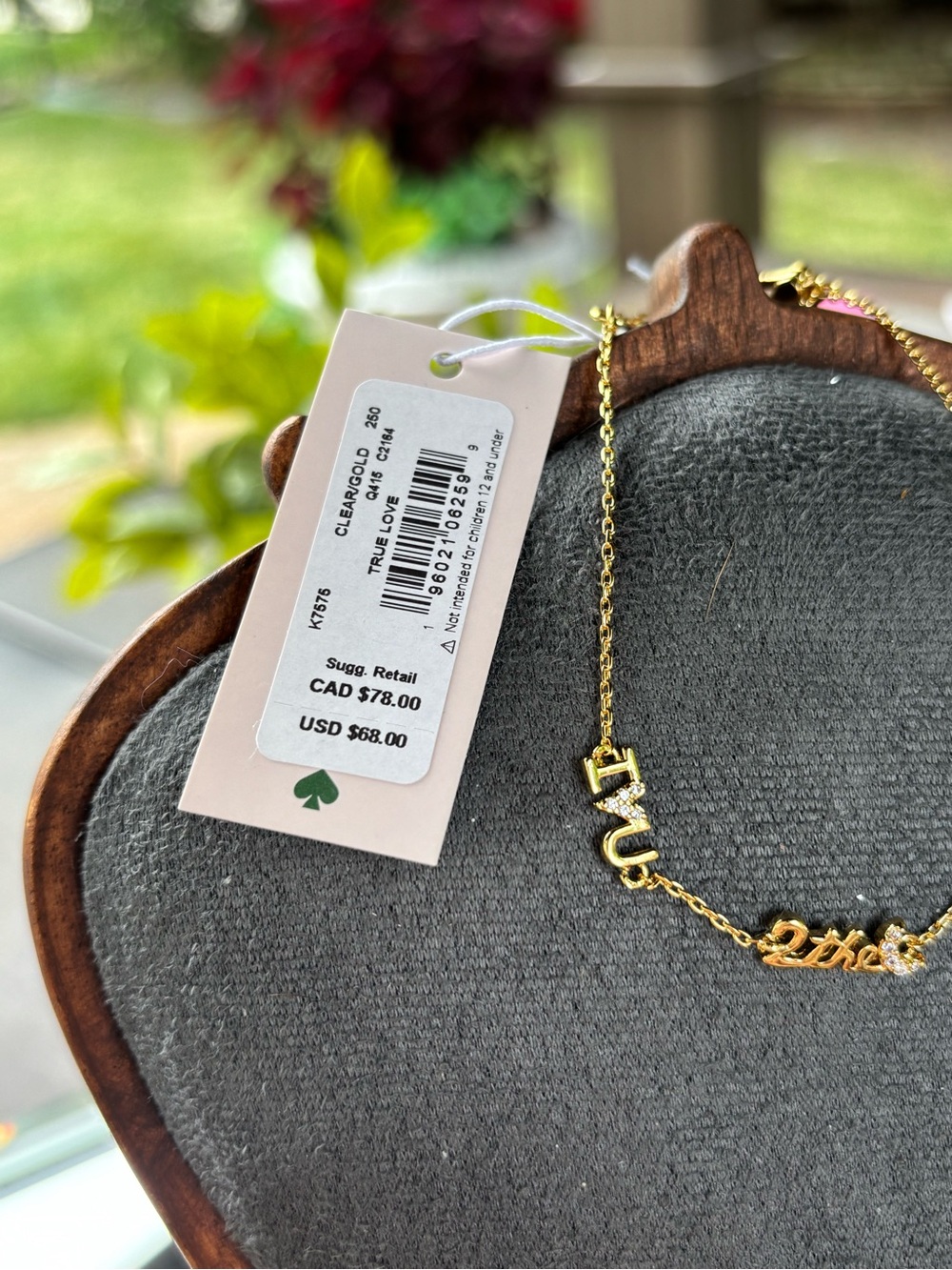 Kate Spade New York "True Love" I Love You To The Moon Bracelet.NWT - Picture 6 of 11